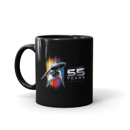 Star Trek 55th Anniversary Black Mug