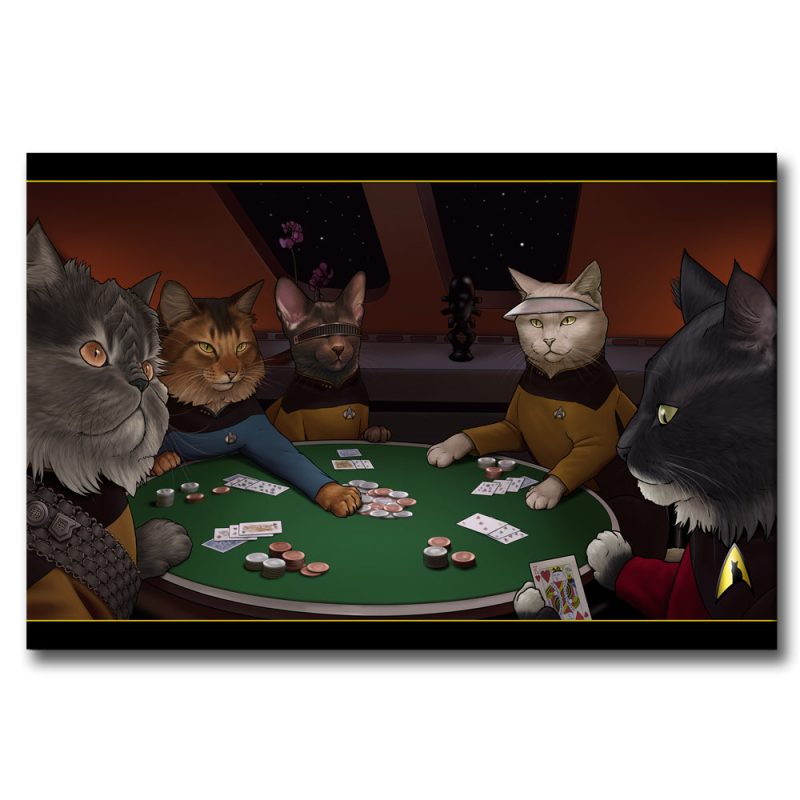 ST Cats Canvas poker cats RO 1