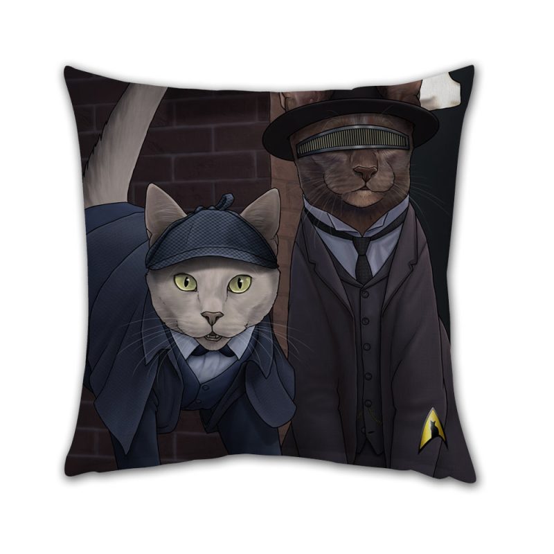 ST Cats Pillow RO 1 detective cats