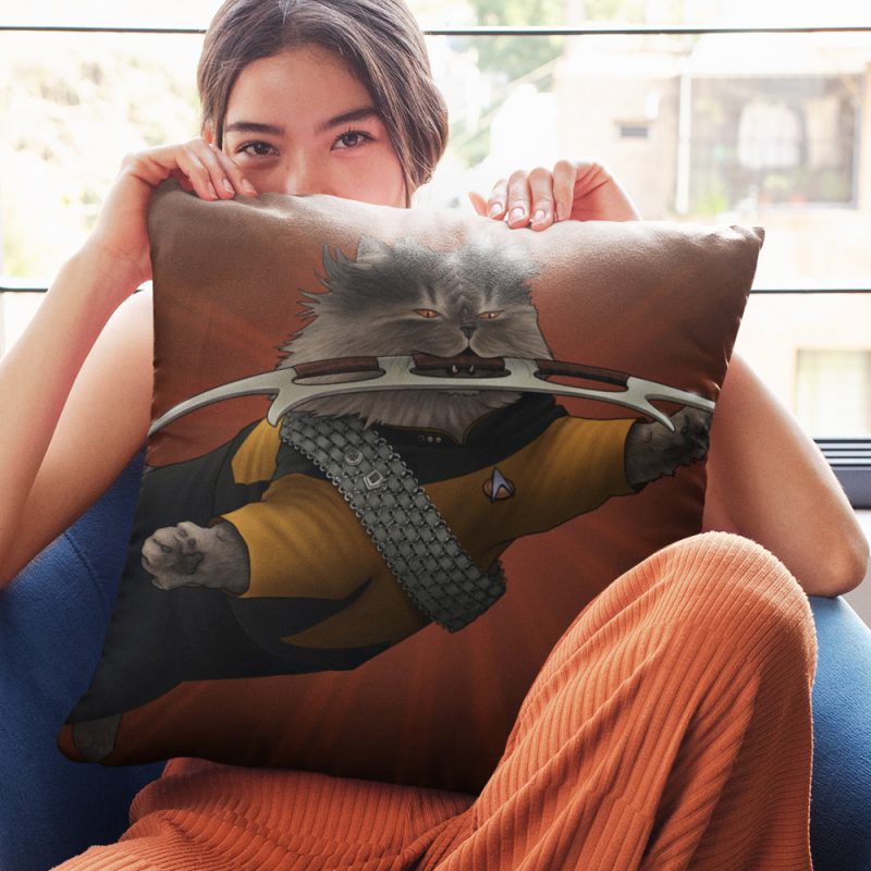 ST Cats Pillow RO 2 worf cat