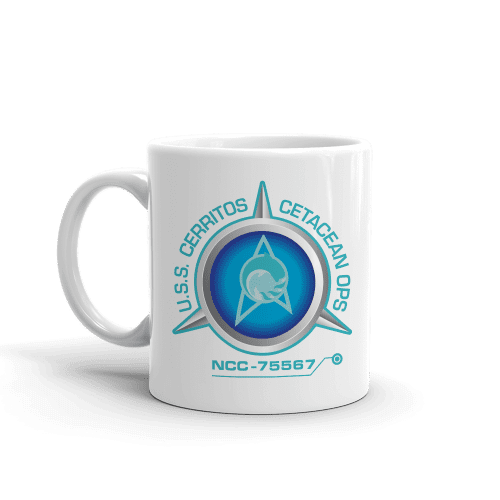 Star Trek: Lower Decks Cetacean Ops Delta Logo White Mug