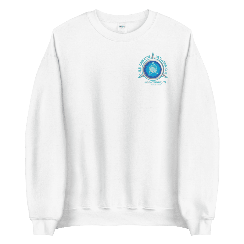 Star Trek: Lower Decks Cetacean Ops Delta Small Logo  Fleece Crewneck Sweatshirt