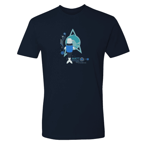 Star Trek: Lower Decks Matt Cetacean Ops Delta Logo Adult Short Sleeve T-Shirt