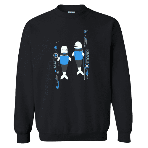 Star Trek: Lower Decks Matt & Kimolu Fleece Crewneck Sweatshirt