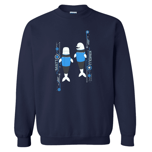 Star Trek: Lower Decks Matt & Kimolu Fleece Crewneck Sweatshirt