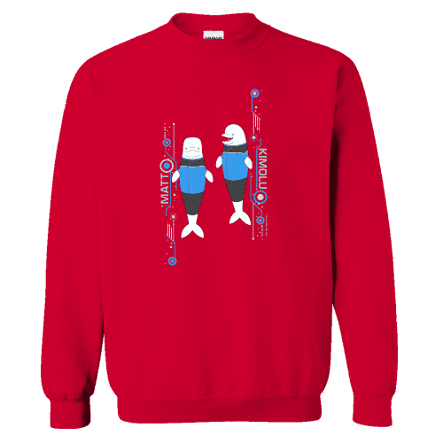 Star Trek: Lower Decks Matt & Kimolu Fleece Crewneck Sweatshirt