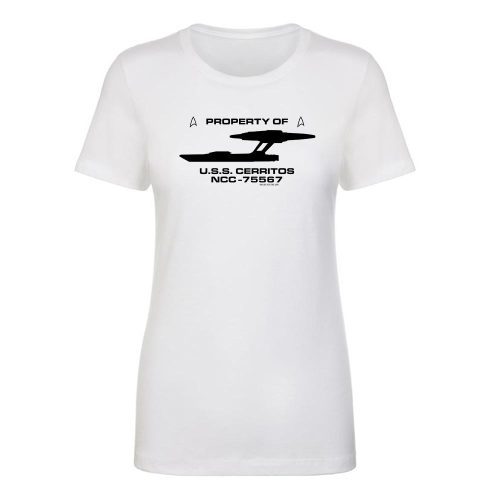 ST LD PROP Womens ShortSleeve Tshirt Mockup White