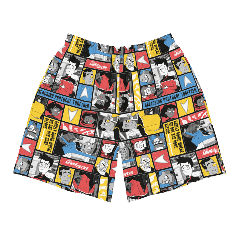 Star Trek: Lower Decks Blocks Pattern Athletic Shorts