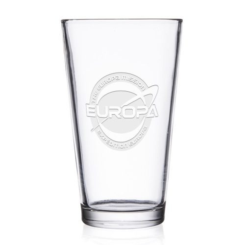 Star Trek: Picard Europa Mission Laser Engraved Pint Glass