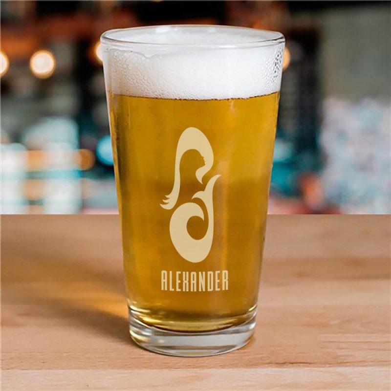 ST P LSH Pint Glass Name