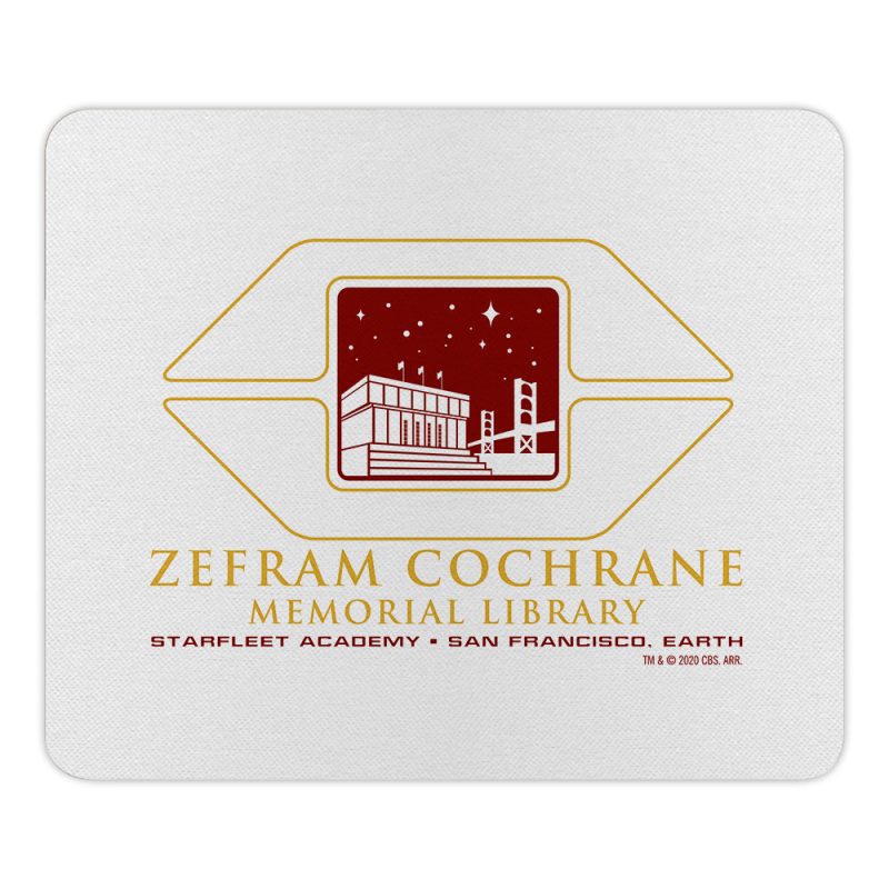 Star Trek Starfleet Academy Zefram Cochrane Memorial Library Mouse Pad