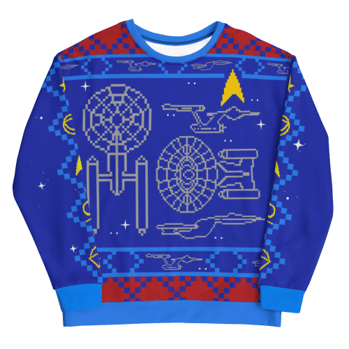 Star Trek Schemantics Holiday Unisex Crew Neck Sweatshirt