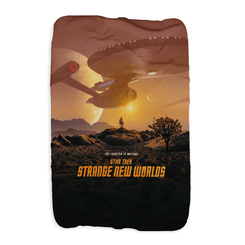 Star Trek: Strange New Worlds Landing Party Key Art Sherpa Blanket