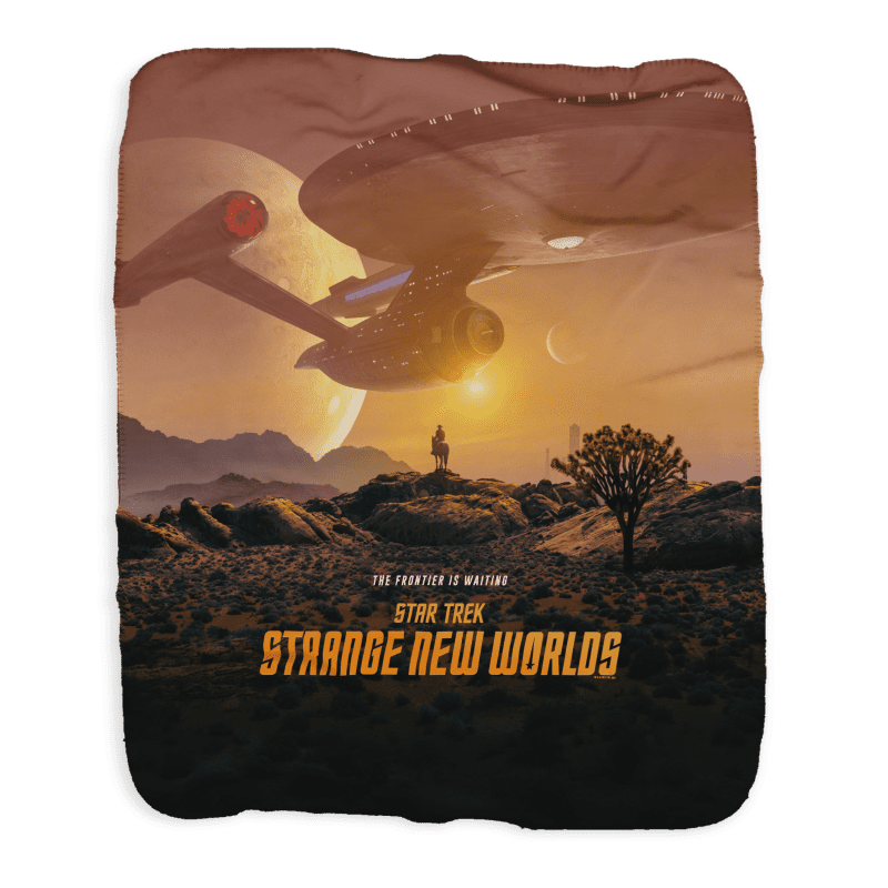 Star Trek: Strange New Worlds Landing Party Key Art Sherpa Blanket