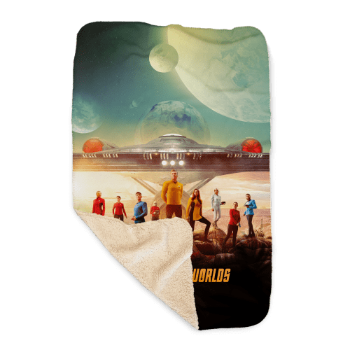 Star Trek: Strange New Worlds Landing Party Key Art Sherpa Blanket