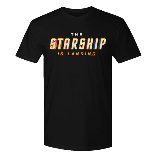 Star Trek The Starship Is Landing Adult Short Sleeve T-Shirt