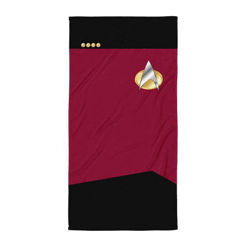 Star Trek: The Next Generation Command Uniform Beach Towel