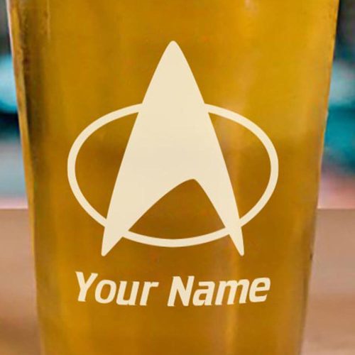 ST TNG D Personalized Pint Glass RO