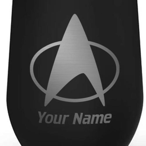 ST TNG D Personalized Wine Tumbler RO