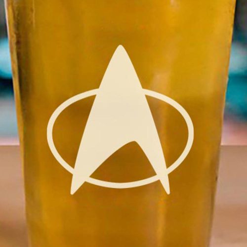 ST TNG D Pint Glass RO