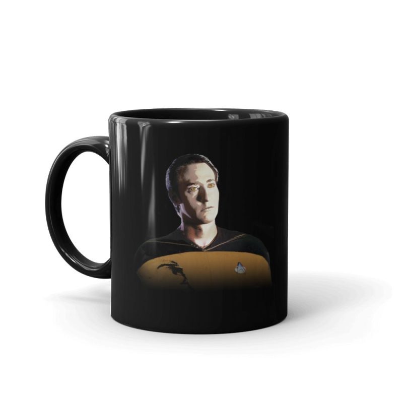 ST TNG DATANPH 11oz Black Mug Mockup Left