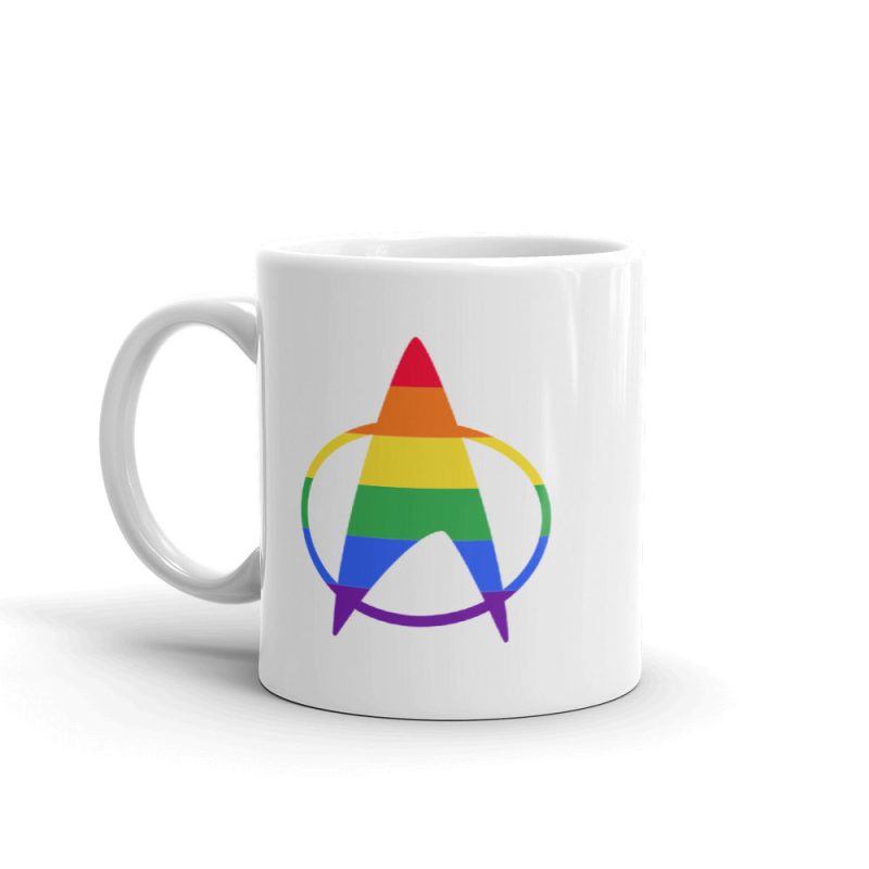 ST TNG PRIDEDH 11oz White Mug mockup Handle on Left