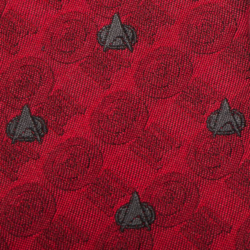 Star Trek: The Next Generation Red Delta Shield Men's Tie