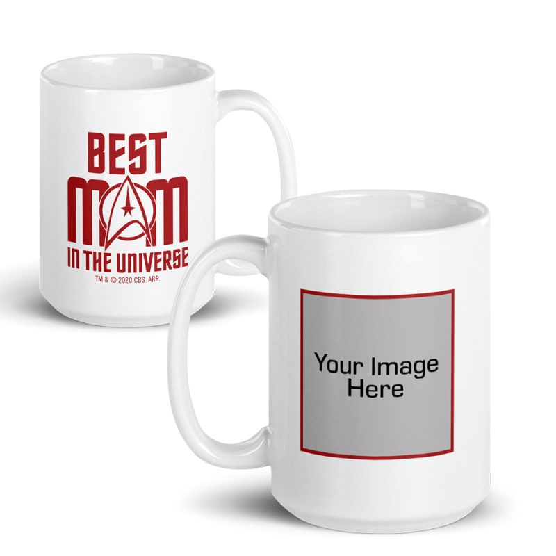 Star Trek: The Original Series Best Mom in the Universe Personalized Photo White Mug