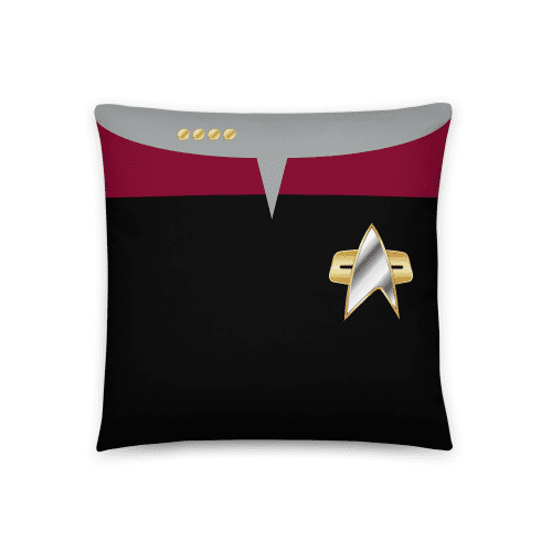 Star Trek: Voyager Command Uniform Throw Pillow