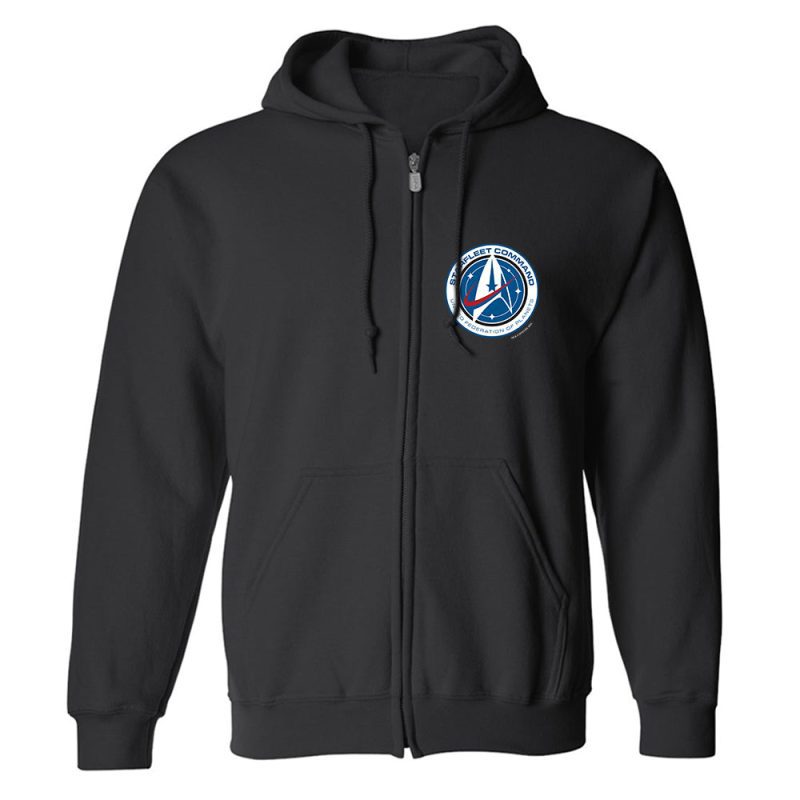 Star Trek: Discovery Starfleet Command Fleece Zip-Up Hooded Sweatshirt