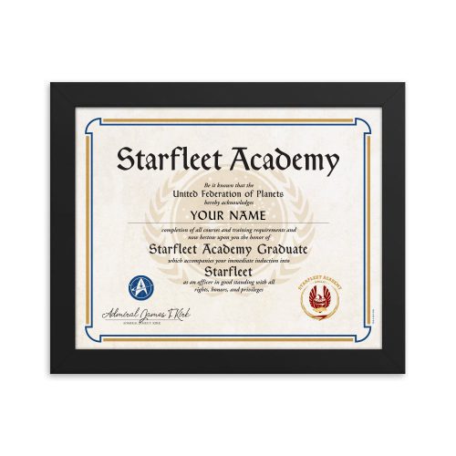 StarTrek Certificate FramedPrint8x10 RO 1800x1800 1643e5f8 40c7 4d5b b7f3 4506bb8690dc