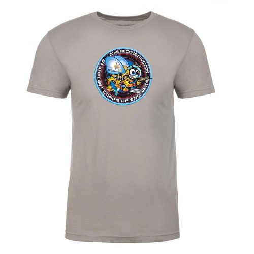 StarTrek DeepSpace9 StarfleetCorpsOfEngineers Adult ShortSleeve Tshirt Mockup LightGrey