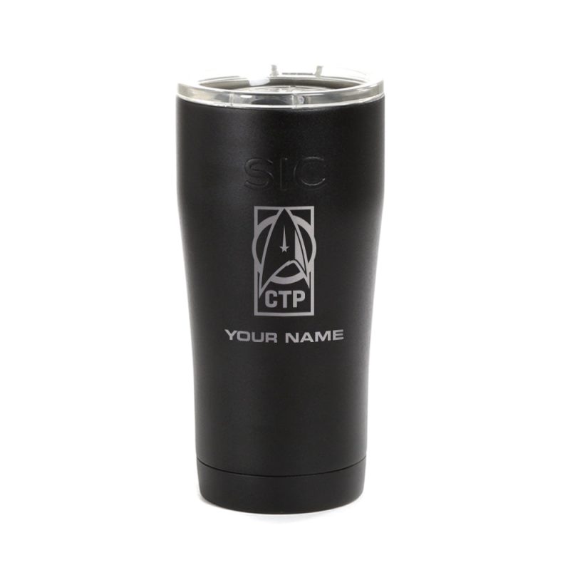 StarTrek Dicovery Personalized CTP SIC 20ozTumbler Mockup Black