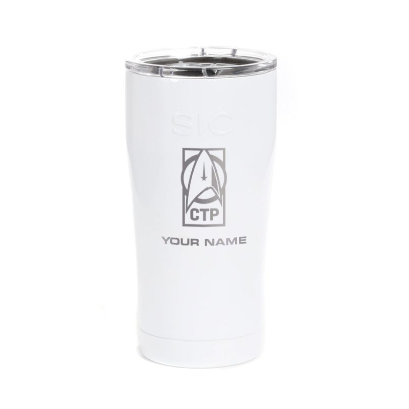 StarTrek Dicovery Personalized CTP SIC 20ozTumbler Mockup White