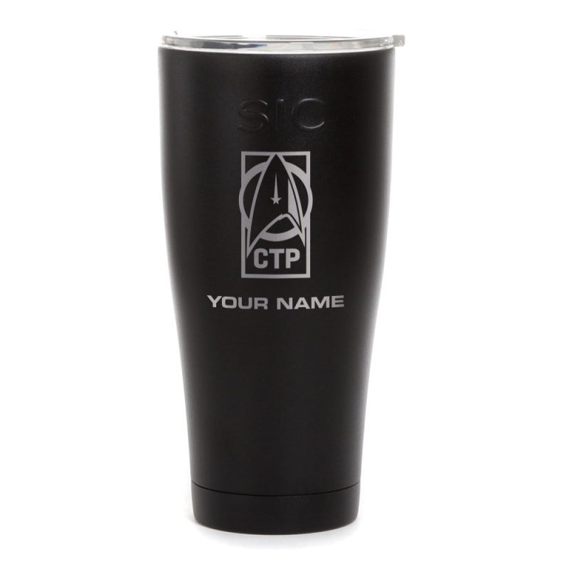 StarTrek Dicovery Personalized CTP SIC 30ozTumbler Mockup Black