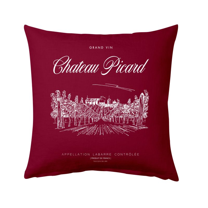 StarTrek Picard 16x16ThrowPillowPRT GEN SLG16B 00505 Cranberry