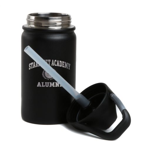 StarTrek StarfleetAcademy Alumni SIC LIL 12ozBottle Mockup Black TopOff