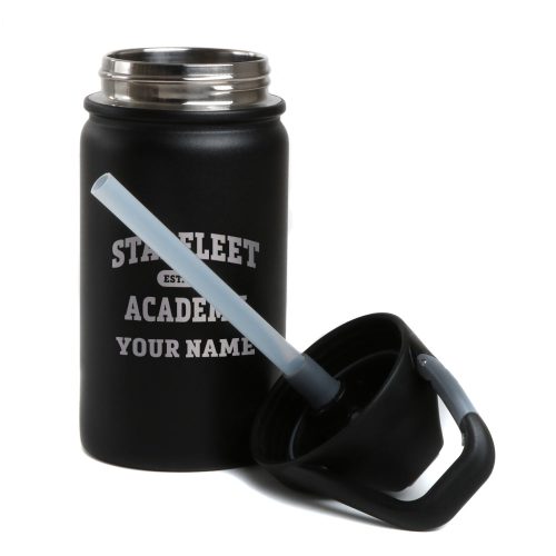 StarTrek StarfleetAcademy Personalized Est2161 SIC LIL 12ozBottle Mockup Black TopOff