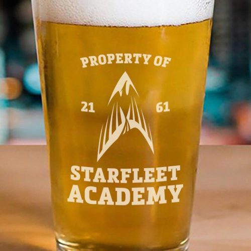 StarTrek StarfleetAcademy FlyingPhoenixDelta Pint Glass RO