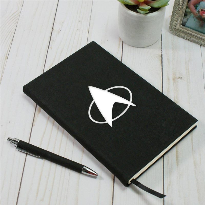 StarTrek TNG Delta Laser Engraved Notebook Mockup 1