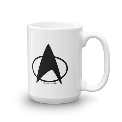 StarTrek TNG Delta 15oz White Mug mockup Handle on Right 1