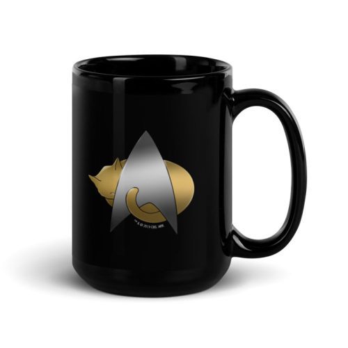 StarTrek TNG KittyCatLogo 15oz Black Mug Mockup Right