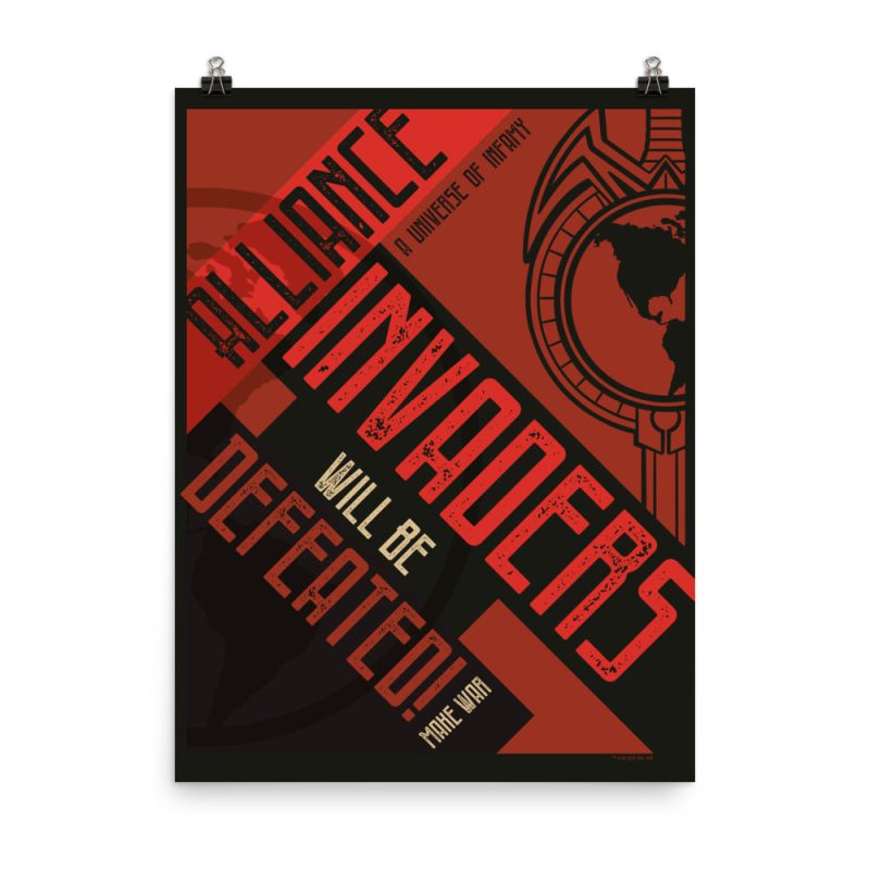 StarTrek TNG MirrorUniverse InvadersWillBeDefeated PremiumPoster 18x24 Mockup 1