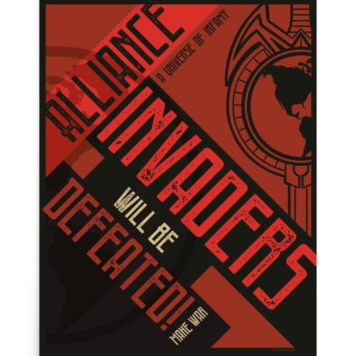 StarTrek TNG MirrorUniverse InvadersWillBeDefeated PremiumPoster 18x24 Mockup RO 1