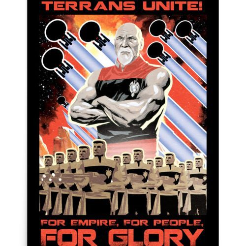 StarTrek TNG MirrorUniverse Terrans Unite PremiumPoster 18x24 Mockup RO 1