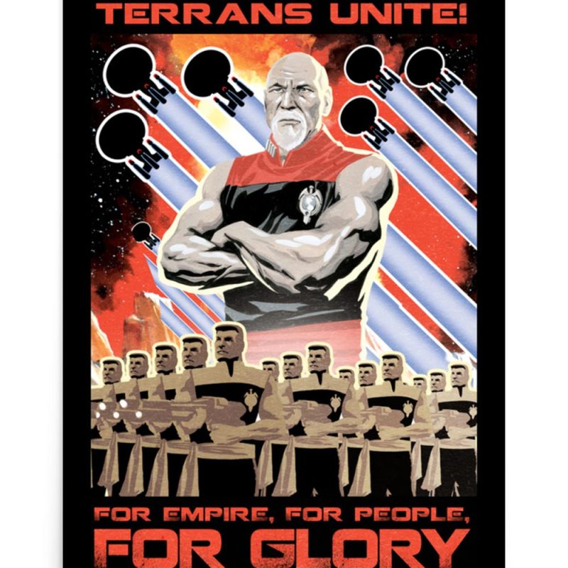 StarTrek TNG MirrorUniverse Terrans Unite PremiumPoster 18x24 Mockup RO 1