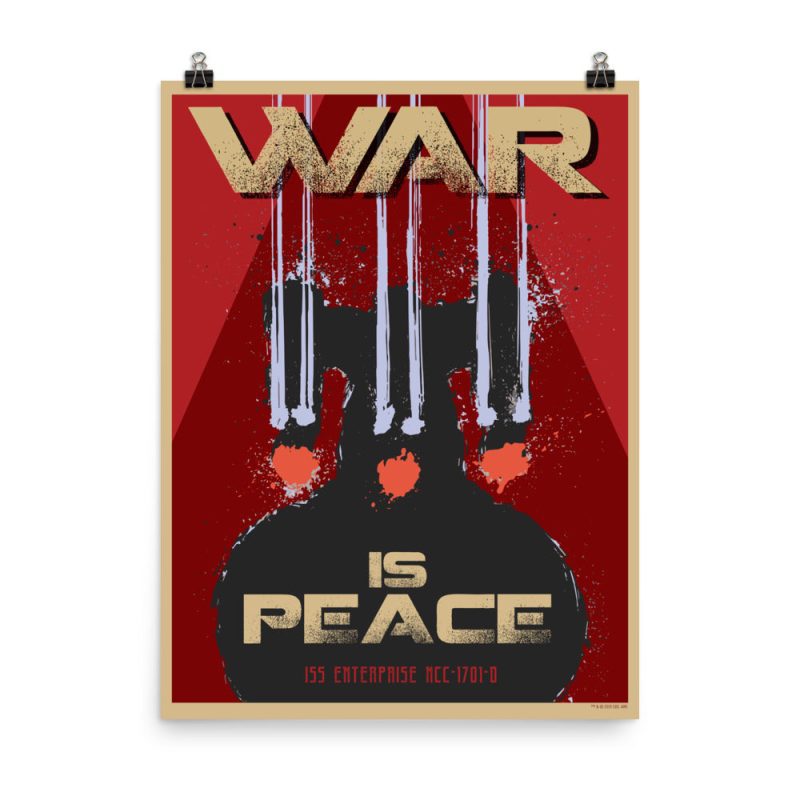 StarTrek TNG MirrorUniverse WarIsPeace PremiumPoster 18x24 Mockup