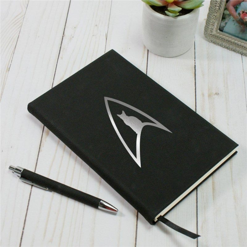 StarTrek TOS DeltaCat Leather Journal Mockup