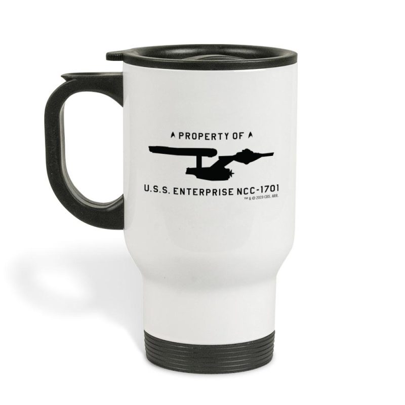 StarTrek TOS BeverageContainmentSystem Travel Mug Mockup Front