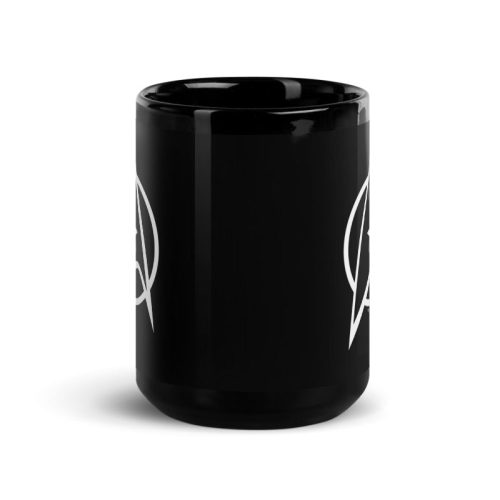 StarTrek TOS Delta 15oz Black Mug Mockup Front